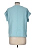 Just Be... 100% Polyester Teal Short Sleeve Top Size M - photo 2