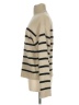 Le Lis 100% Acrylic Stripes Tan Turtleneck Sweater Size M - photo 5