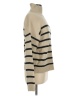 Le Lis 100% Acrylic Stripes Tan Turtleneck Sweater Size M - photo 4