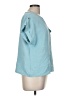 Just Be... 100% Polyester Teal Short Sleeve Top Size M - photo 4