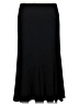 Apostrophe Solid Black Formal Skirt Size L - photo 2