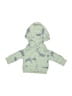 Carter's 100% Cotton Green Zip Up Hoodie Size Preemie - photo 1