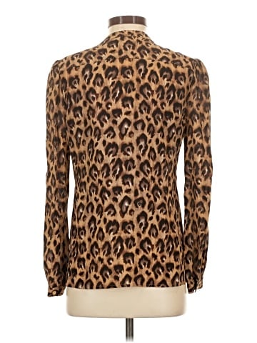 Tory Burch Long Sleeve Silk Top (view 2)