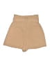 Express 100% Polyester Solid Tan Khaki Shorts Size 00 - photo 2