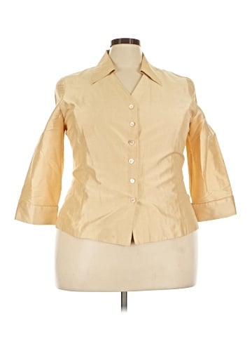 Kate Hill 3/4 Sleeve Silk Top (view 1)