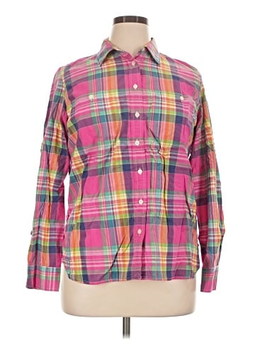 Lauren by Ralph Lauren Long Sleeve Button-Down Shirt (view 1)