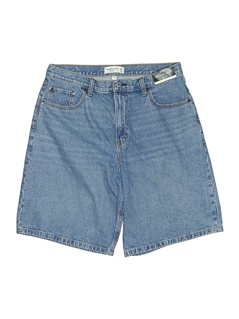 Abercrombie & Fitch Denim Shorts In Blue