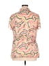 JM Collection 100% Polyester Pink Short Sleeve Polo Size 16 - photo 2
