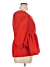 Free Assembly 100% Recycled Polyester Red 3/4 Sleeve Blouse Size XL - photo 4