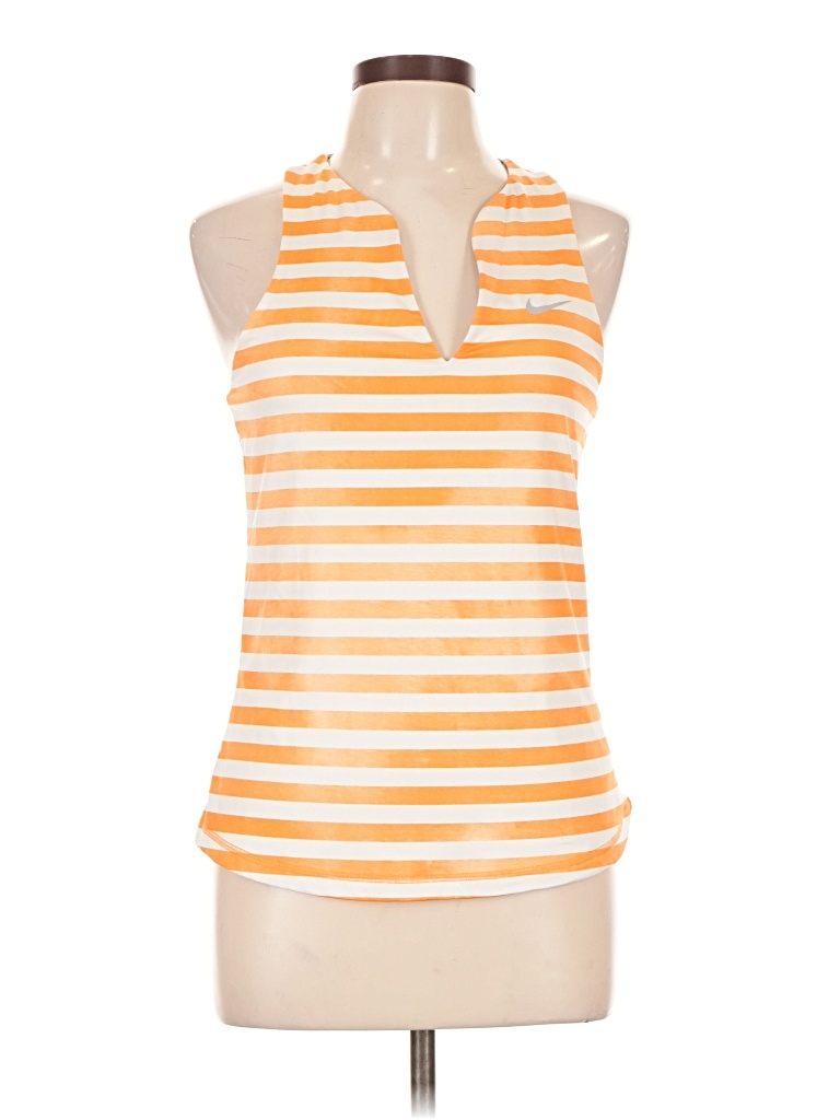 Pre-owned Nike Sleeveless T-shirt In Orange