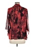 Sara Michelle 100% Polyester Red Short Sleeve Blouse Size M - photo 2