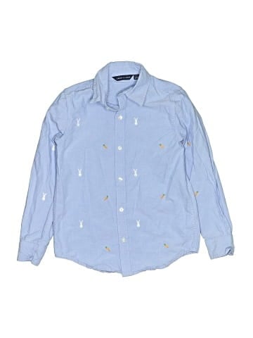 Janie and Jack Long Sleeve Button-Down Shirt (view 1)