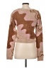 Very J Camo Brown Pullover Sweater Size S - photo 2