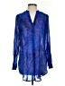Cache 100% Polyester Blue Long Sleeve Blouse Size S - photo 1