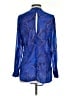 Cache 100% Polyester Blue Long Sleeve Blouse Size S - photo 2
