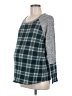 Hello Miz Gray 3/4 Sleeve Top Size Med Maternity - photo 1