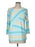 Koret Teal 3/4 Sleeve Top Size L - photo 1