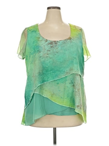 One World Short Sleeve Blouse (view 1)
