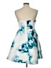 Keepsake 100% Polyester Floral Blue Cocktail Dress Size L - photo 2