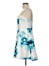 Keepsake 100% Polyester Floral Blue Cocktail Dress Size L - photo 5