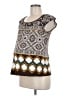 Duo Maternity 100% Cotton Brown Short Sleeve Top Size M - photo 1