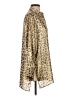 Zara 100% Polyester Animal Print Gold Long Sleeve Blouse Size S - photo 4