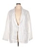 H By Halston 100% Linen Stripes Ivory Blazer Size XL - photo 1