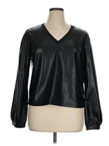 LA Made Faux Leather Top (view 1)