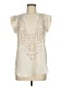 Rebecca Taylor Ivory Sleeveless Blouse Size 6 - photo 1