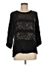 L'Agence Black 3/4 Sleeve Top Size 6 - photo 1