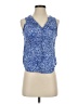 Willi Smith 100% Rayon Blue Sleeveless Blouse Size S - photo 1