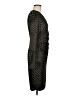 Cache Houndstooth Black Cocktail Dress Size M - photo 4