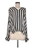 Rag & Bone 100% Viscose Stripes Silver Long Sleeve Blouse Size M - photo 1
