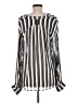 Rag & Bone 100% Viscose Stripes Silver Long Sleeve Blouse Size M - photo 2