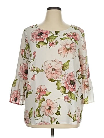 Tacera 3/4 Sleeve Blouse (view 1)