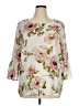 Tacera 100% Polyester Ivory 3/4 Sleeve Blouse Size 1X - photo 1