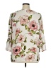 Tacera 100% Polyester Ivory 3/4 Sleeve Blouse Size 1X - photo 2