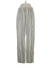 Jag Stripes Silver Linen Pants Size 4 - photo 1