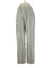 Jag Stripes Silver Linen Pants Size 4 - photo 2