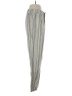 Jag Stripes Silver Linen Pants Size 4 - photo 4