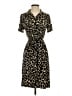 En Focus Studio Animal Print Brown Casual Dress Size 6 - photo 1