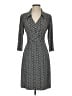Laundry by Shelli Segal 100% Polyester Houndstooth Gray Casual Dress Size S - photo 1