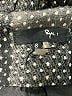 Ryu 100% Polyester Houndstooth Black Coat Size S - photo 6