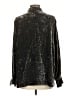 J.Jill Metallic Black Long Sleeve Blouse Size L - photo 2