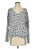 Express 100% Cotton Animal Print Gray Pullover Sweater Size S - photo 1