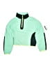 Athleta Girl 100% Polyester Color Block Green Track Jacket Size 8 - 10 - photo 1