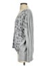 Express 100% Cotton Animal Print Gray Pullover Sweater Size S - photo 5