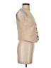 MNG Tan Sleeveless Button-Down Shirt Size XS - photo 4