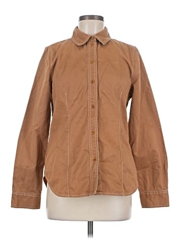 Madewell Darted Button-Up Shirt in (Re)generative Chino (view 1)
