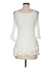 Exist 100% Viscose Ivory 3/4 Sleeve Blouse Size M - photo 2